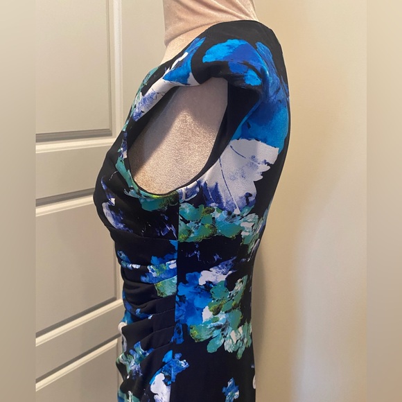 Ralph Lauren Black Floral Print Dress - Picture 3 of 7